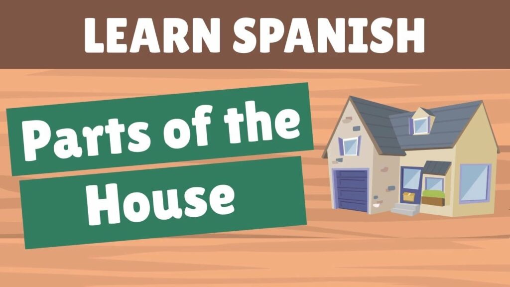 Parts Of The Home Fill In The Blanks Spanish Grammar Lessons